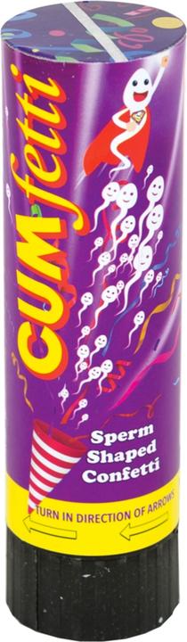 Productafbeelding Spencer & Fleetwood Cumfetti Sperma gevormde Confetti Party Popper