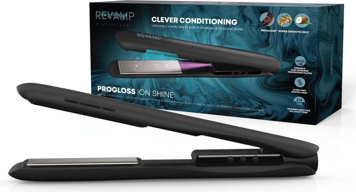 Produktbild Revamp Progloss Ion Shine stijltang met ionentechnologie - 6 Ionische stralen voor perfect glad haar en plu (Glätteisen)