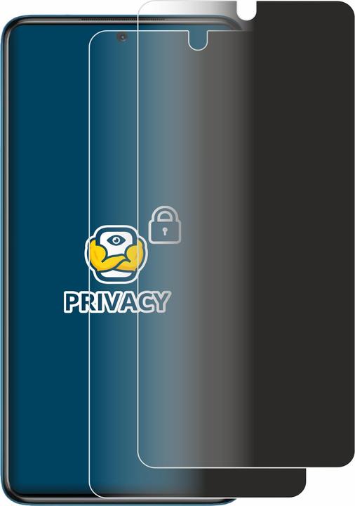 Actual product image BROTECT Anti-spy privacy film Blue light protection film (2 Piece, Xiaomi Poco X3 NFC)