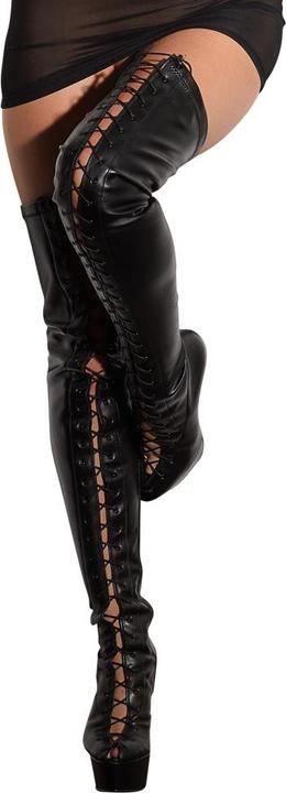Produktbild Cottelli Collection Lederimitat Overknee Stiefel (37)