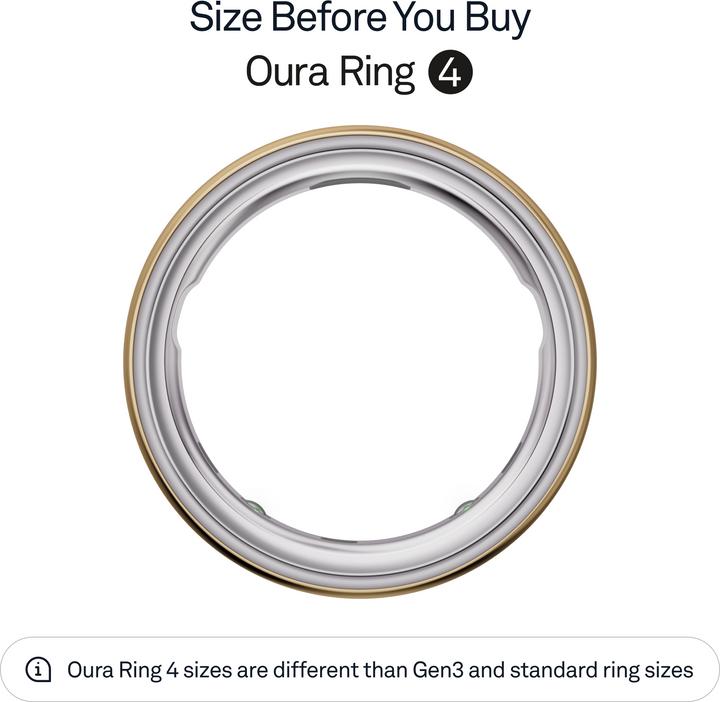 Actual product image Oura Ring 4 (10, Gold)