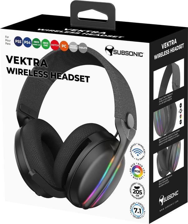 Immagine prodotto Subsonic Wireless Headset All Platforms Led 7.1 MULTI (Senza fili)