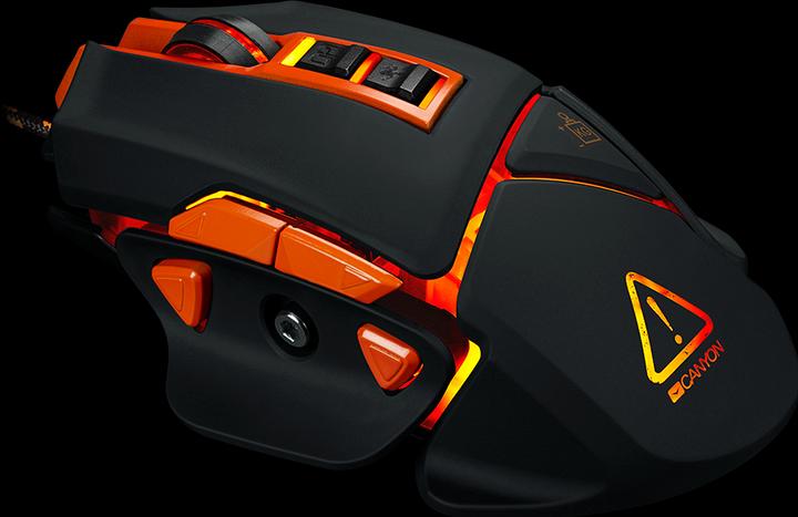 Actual product image Canyon Gaming mouse Hazard GM-6, with backlight, 9 programmable buttons, 6400 DPI (Cable)