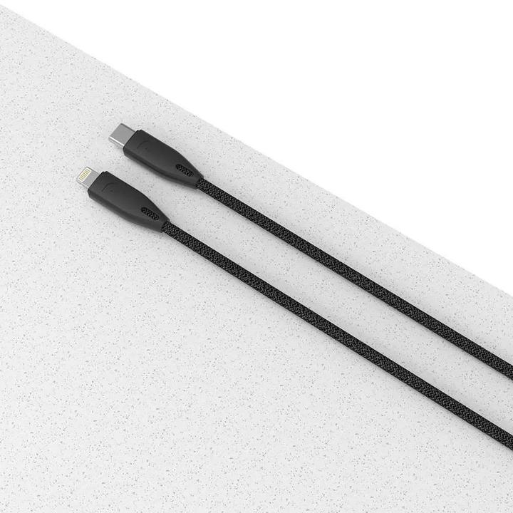Actual product image Powerology Braided USB-C to Lightning Cable 1.2M (1.20 m, USB 3.2 Gen 1)
