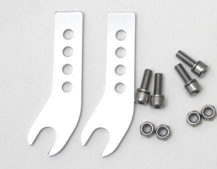 Soma Porteur Rack Dropout Set - Silber (Zusätzliche Polsterung)