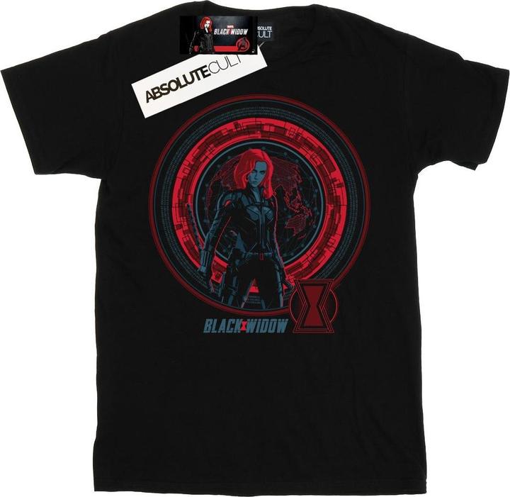 Produktbild Black Widow Movie Computer Globe TShirt (XXL)