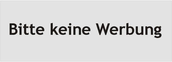 Produktbild Sellmer Aufkleber keine Werbung