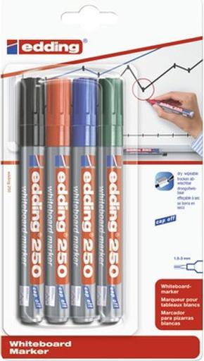 Actual product image Edding Whiteboard marker 251 (Multicoloured, 3 mm, 4 x)