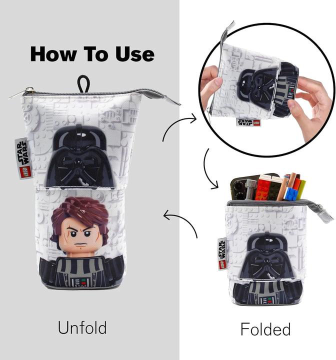 Image du produit LEGO Star Wars - Boîte à crayons Pop Up sous licence officielle 14x20 cm