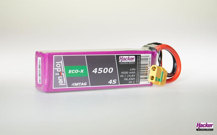 Actual product image Hacker LiPo Pack TF ECO-X 4500mAh 4S MTAG (14.80 V, 4500 mAh)