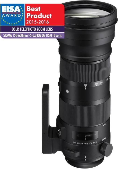 Image du produit Sigma 150-600mm f/5-6.3 DG OS HSM S Canon EF (Canon EF, Canon EF-S, Plein format)