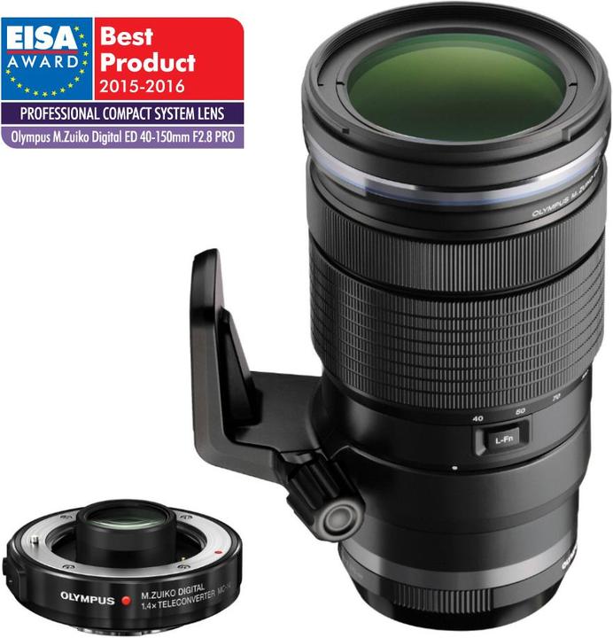 Actual product image Olympus ED 40-150mm f/2.8 PRO incl. MC-14 1.4x teleconverter (Micro Four Thirds, Micro Four Thirds)