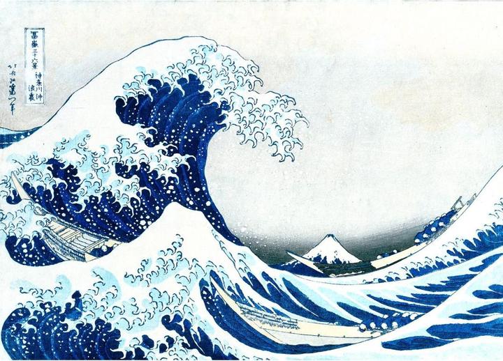Trenddeko Hokusai - The big wave