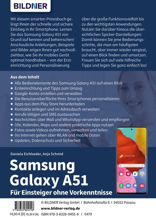 Produktbild Samsung Galaxy A51 - Für Einsteiger ohne Vorkenntnisse (Deutsch, Daniela Eichlseder, Anja Schmid, 2021)