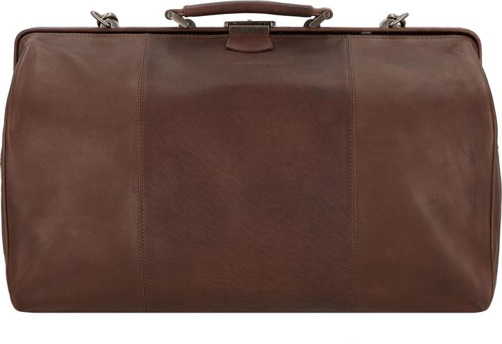 The Vegan Cow Chesterfield Brand Leren Weekendtas Bruin Corfu (41.90 l)