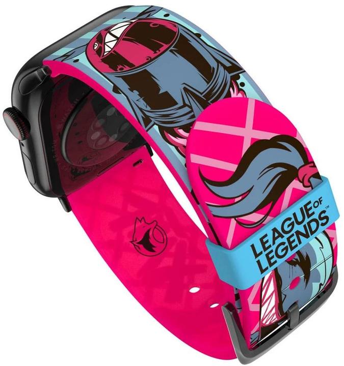 Image du produit Moby Fox League of Legends bracelet pour smartwatch Jinx (22 mm, Silicone, Acier inoxydable)