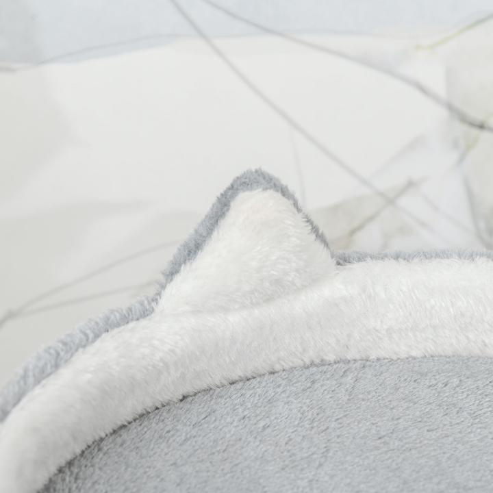 Image du produit PawHut Arbre à chat avec peluche douillette et échelle (100 cm, Gris clair)