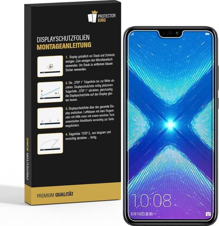 Produktbild Protectorking 3x Premium Displayschutzfolie 3D KLAR (3 Stück, Honor 8X)
