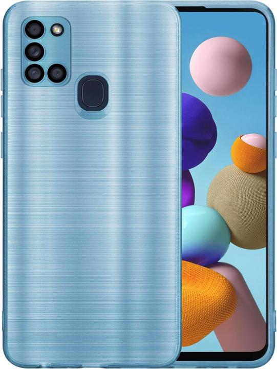 Produktbild Cadorabo Hülle für Samsung Galaxy A21s im TPU Brushed Kameraschutz LM160 Style (Samsung Galaxy A21s)
