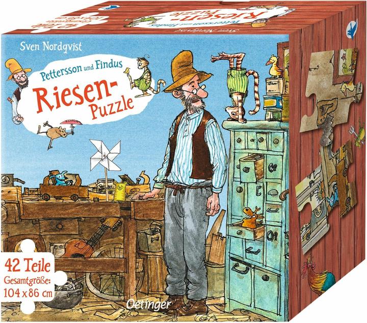 Pettersson and Findus. Giant puzzle (42 pieces)