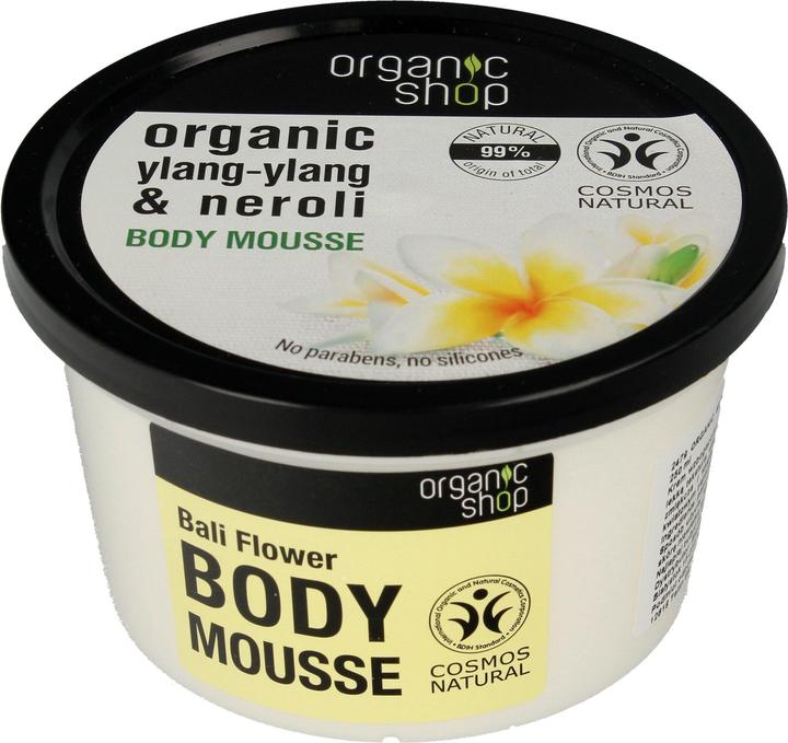 Immagine prodotto Organic Shop Mousse corpo biologica ai fiori balinesi Ylang-Ylang e Neroli 250ml (Crema corpo, 250 ml)