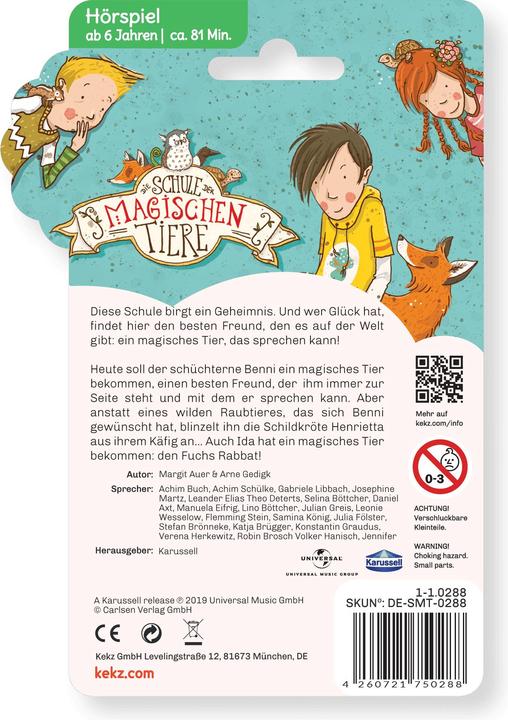 Actual product image Kekz The School of Magical Animals - Au (German)