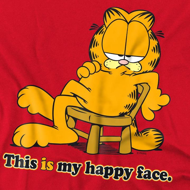 Immagine prodotto Garfield Happy Face Maglietta Uomo (4XL)