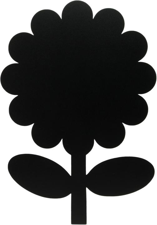 Silhouette Flower (Tableau noir, 39 x 43 cm)