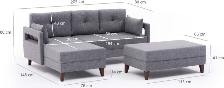 Produktbild Hanah Home Comfort (Ecksofa, Bettsofa)