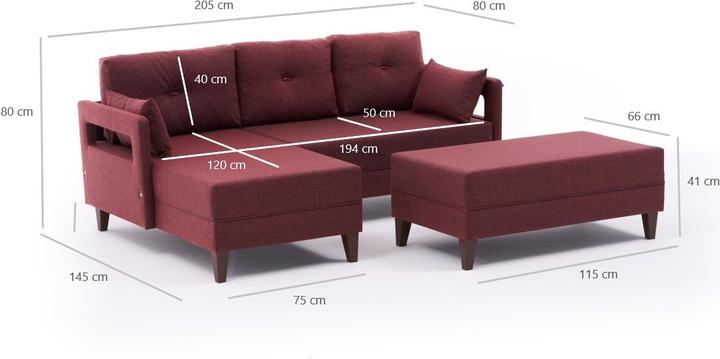 Produktbild Hanah Home Comfort (Ecksofa, Bettsofa)