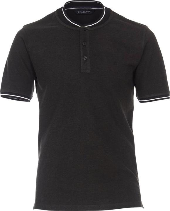 Casa Moda Poloshirt Polo Kurzarmshirt mit College-Kragen und Kontraststreifen