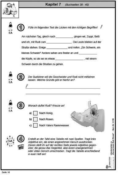 Actual product image Rennschwein Rudi Rüssel / Literaturseiten (German, KOHL VERLAG The publisher with the tree, 2006)