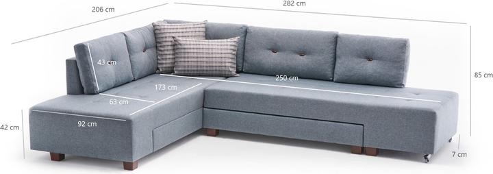 Produktbild Atelier del Sofa Cali (Ecksofa, Bettsofa)