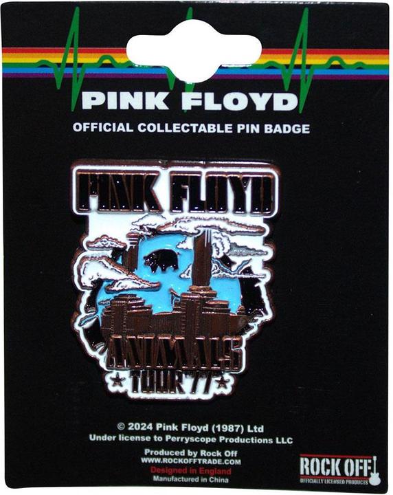 Pink Floyd Abzeichen Animals Tour 77 ZinkLegierung