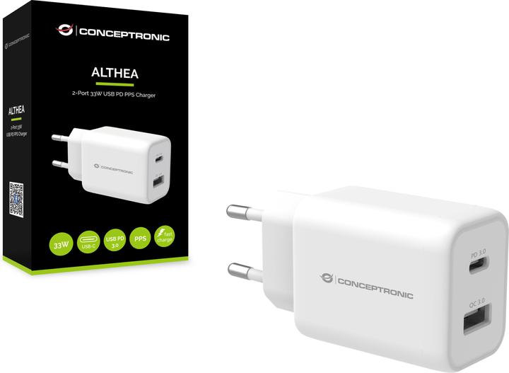 Actual product image Conceptronic ALTHEA 2-Port 33W USB PD-PPS Charger (33 W)