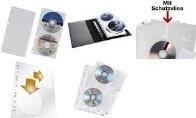 Actual product image Durable CD/DVD sleeves for ring binders set (CDs, Plates)
