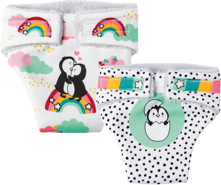 Heless Couches-culottes en tissu pour poupée Pinguin