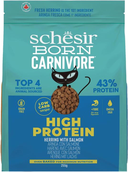 Immagine prodotto Schesir Born Carniv Cat Aringa e Salmone 255g (Adulto, 8 pz., 255 g)