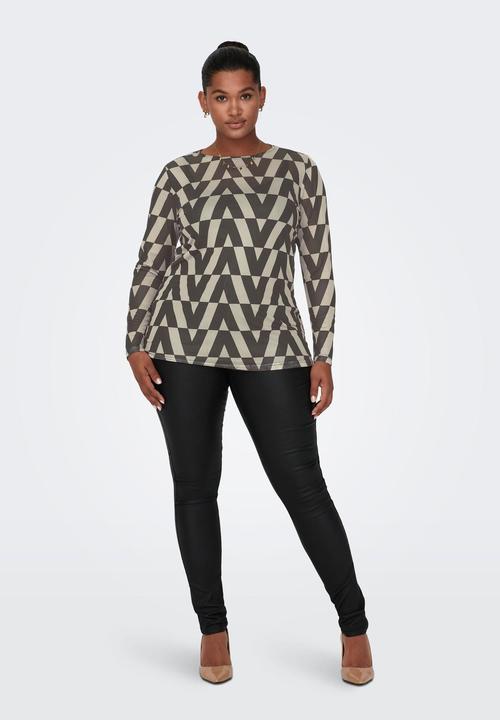 Produktbild Only Curvy Mesh Oberteil mit langen Ärmeln (M)