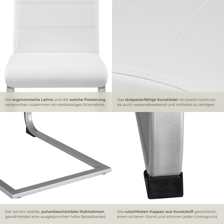 Produktbild tectake 4x Schwingstuhl