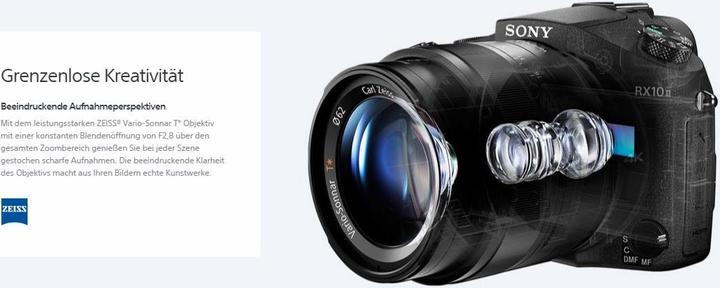 Image du produit Sony Cyber-Shot DSC RX10 Mark II (24 - 200 mm, 20.20 Mpx, 1")