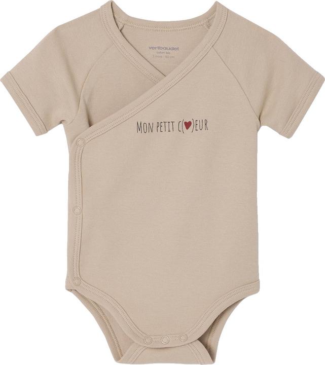 Produktbild Vertbaudet Bio-Kollektion: 3er-Pack Baby Kurzarm-Bodys in Wickelform PETIT COEUR (56)
