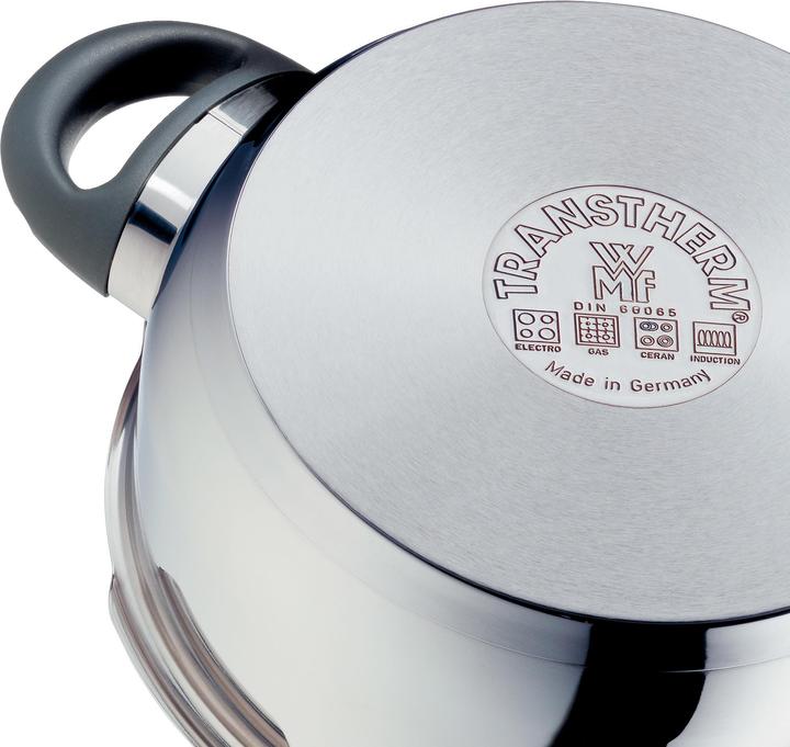 Produktbild WMF Dampfkochtopf Schnellkochtopf 2,5l Perfect Induktion Edelstahl 18/10 (18 cm, Dampfkochtopf, Edelstahl)