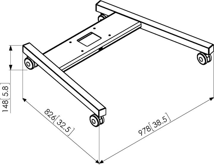 Produktbild Vogels PFT 8520B Boden Wagenrahmen