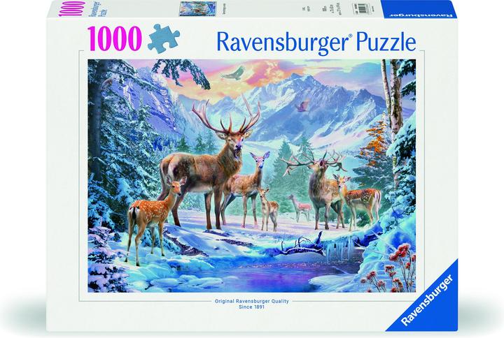 Produktbild Ravensburger Rehe und Hirsche im Winter (1000 Teile)