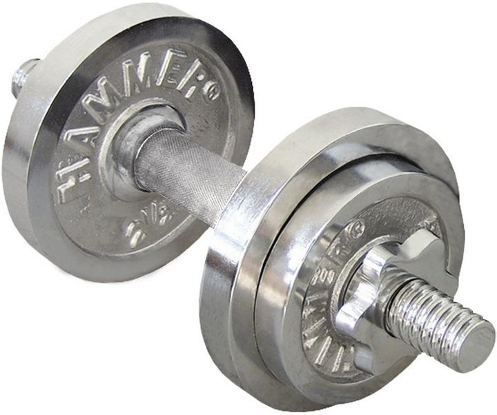 Produktbild Hammer Fitness Chrom-Kurzhantel-Set (1 x 10 kg)