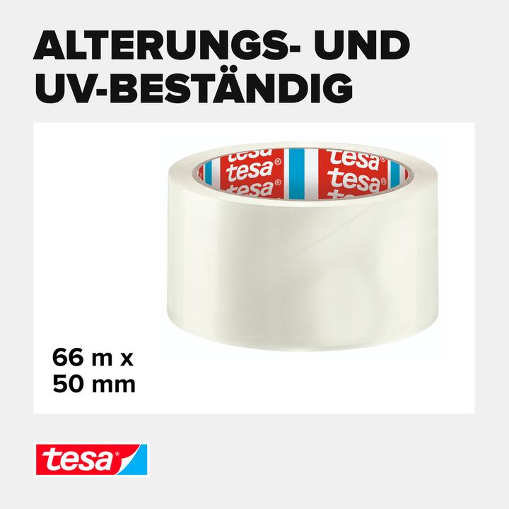 Produktbild tesa tesapack SOLID & STRONG Packband, leise abrollbar (50 mm)