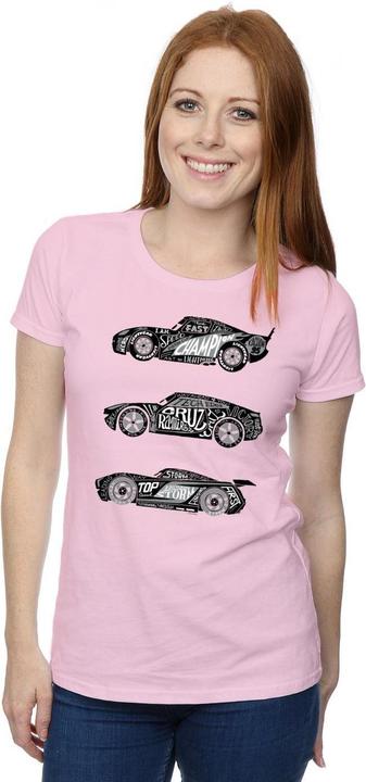 Immagine prodotto Disney Cars Text Racers Maglietta Donna (XL)