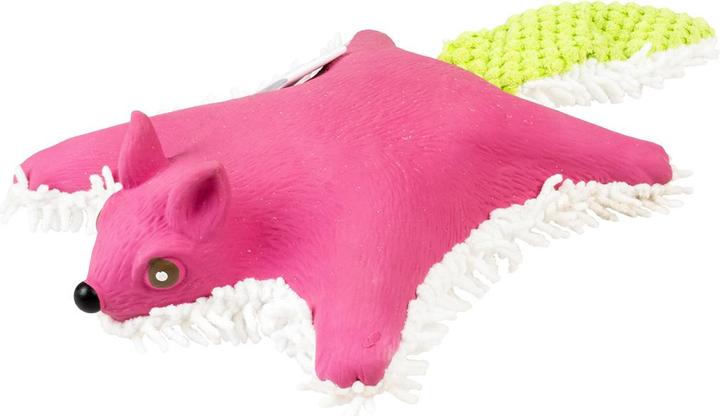 Image du produit Duvoplus Peluche & latex écureuil volant, 31x17x5 cm, orange (Jouet en peluche chien)