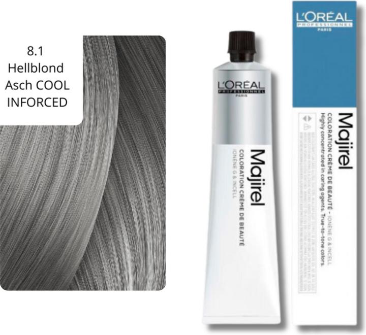 Immagine prodotto L'Oréal Professionnel Majirel (8.1 Frassino biondo chiaro Cool INFORCED)